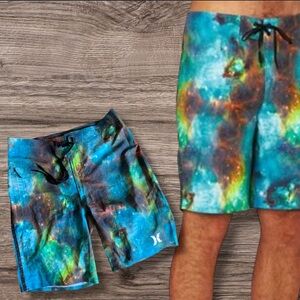 HURLEY JJF III NEBULA PHANTOM BOARD SHORTS 28 EUC Like New